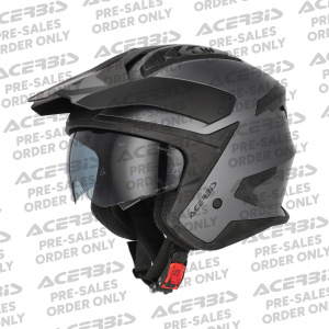 ACERBIS JET ARIA EVO METALLIC HELMET DARK GREY XS, 3