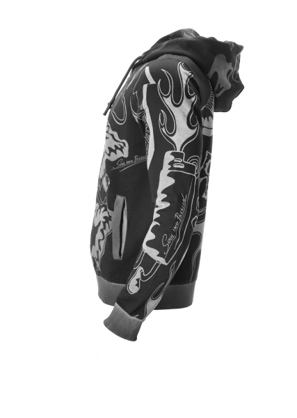 ACERBIS SWEATSHIRT SP CLUB SPEEDWAY GRAPHITE S, 6