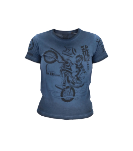 ACERBIS T-SHIRT SP CLUB WEELIE KID ROYAL BLUE L