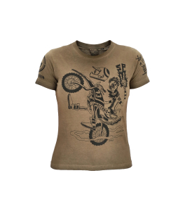 ACERBIS T-SHIRT SP CLUB WEELIE KID URBAN GREEN XL, 2