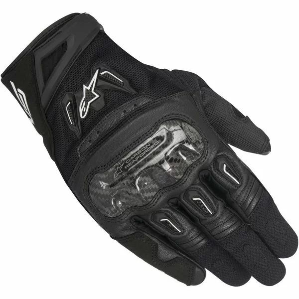 Manusi de piele vara Alpinestars SMX-2 AIR CARBON V2 L Negru/Rosu, 4