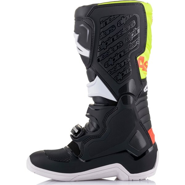Cizme cross-enduro ALPINESTARS TECH 5 BOOT 45.5 Alb/Gri/Rosu fluo, 18