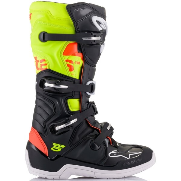 Cizme cross-enduro ALPINESTARS TECH 5 BOOT 42 Negru/Alb/Portocaliu, 12