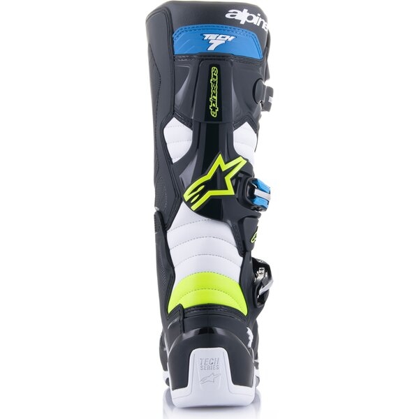 Cizme cross-enduro ALPINESTARS TECH 7 BOOT 42 Negru/Alb/Turcoaz, 13