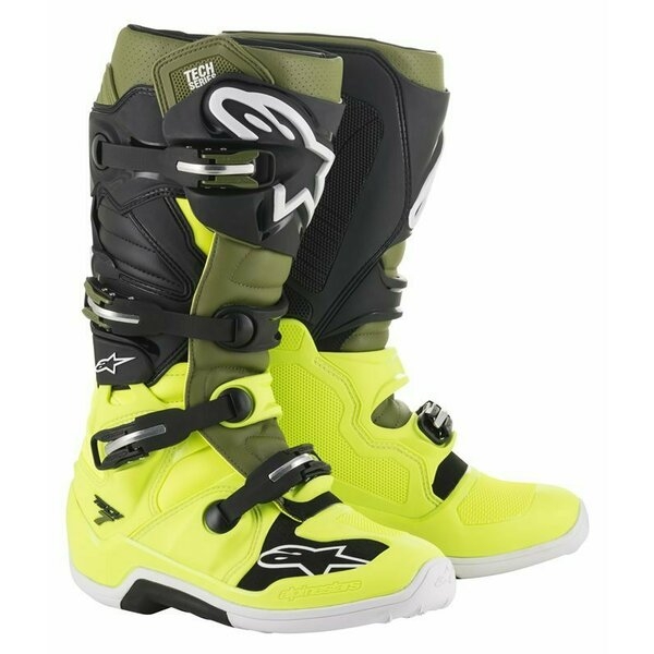 Cizme cross-enduro ALPINESTARS TECH 7 BOOT 40.5 Negru/Albastru inchis/Rosu/Alb, 21