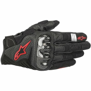 Manusi de piele vara Alpinestars SMX-1 AIR V2 XL Negru/Rosu