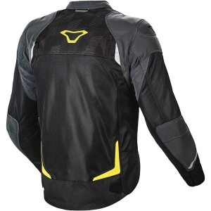 Geaca textil de vara Macna Orcano Night Eye XL Negru/Gri/Galben, 3