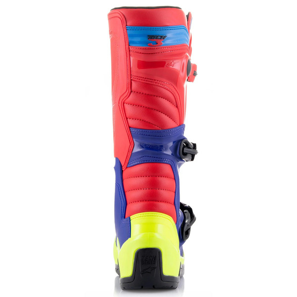 Cizme cross-enduro ALPINESTARS TECH 3 BOOT 44.5 Rosu/Albastru/Galben Fluo, 13