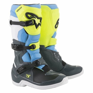 Cizme cross-enduro ALPINESTARS TECH 3 BOOT 44.5 Rosu/Albastru/Galben Fluo, 12