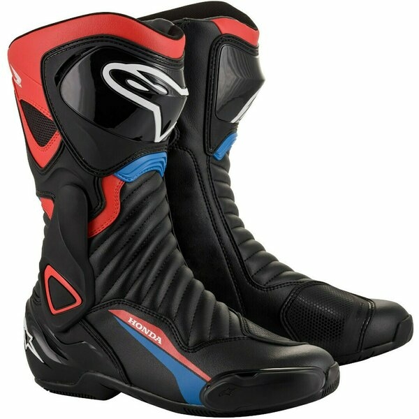 Cizme sport/touring Alpinestars SMX-6 V2 Honda Edition 47 Negru/Rosu/Albastru, 2