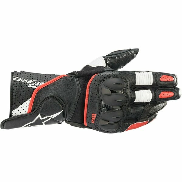 Manusi de piele sport Alpinestars SP-2 V3 XXL Negru/Alb/Rosu, 2