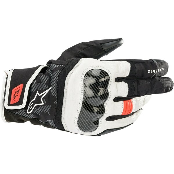 Manusi de piele sport impermeabile Alpinestars SMX-Z Drystar 3XL Negru/Alb/Rosu, 4