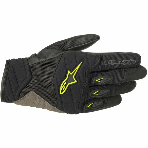 Manusi de piele vara Alpinestars SHORE S Negru/Rosu