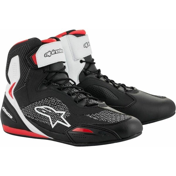 Ghete moto sport/touring Alpinestars Faster-3 RIDEKNIT Negru/Rosu 43.5, 5