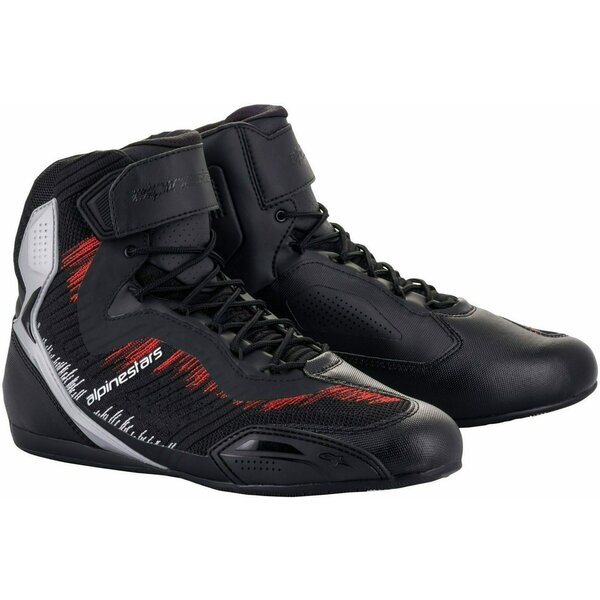 Ghete moto sport/touring Alpinestars Faster-3 RIDEKNIT 44 Negru/Rosu, 3