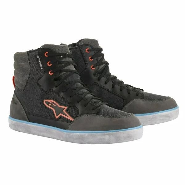 Ghete moto impermeabile Alpinestars J-6 CANVAS WP Negru/Antracit 40, 10