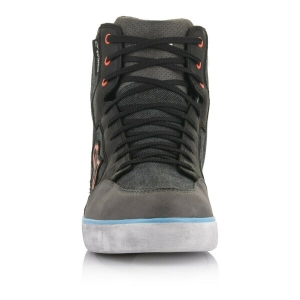 Ghete moto impermeabile Alpinestars J-6 CANVAS WP Negru/Antracit 41, 5