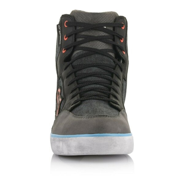 Ghete moto impermeabile Alpinestars J-6 CANVAS WP Negru/Antracit 43, 4