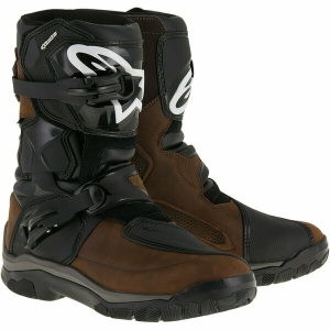 Cizme touring/adventure Alpinestars BELIZE Drystar Oiled Leather 44.5 Maro/Negru