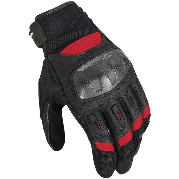 Manusi de piele vara MACNA RIME 3XL Negru/Alb/Galben Fluo, 24