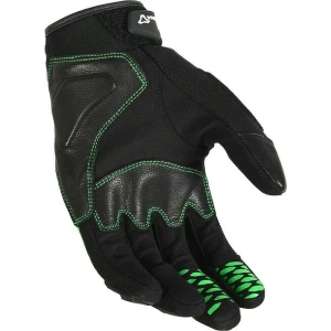 Manusi de piele vara MACNA RIME 3XL Negru/Alb/Galben Fluo, 17