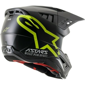 Casca cross-enduro Alpinestars Supertech S-M5 COMPASS XL Negru/Galben fluo, 3