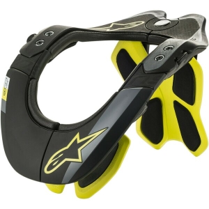 Protectie pentru gat Alpinestars BNS TECH-2 L/XL Negru/Galben fluo, 3