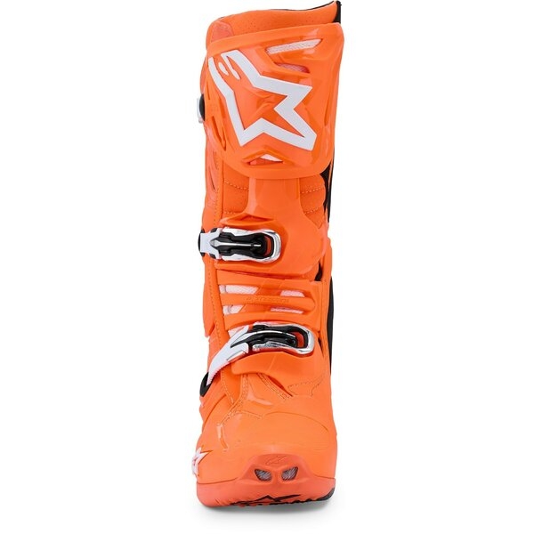 Cizme cross-enduro Alpinestars TECH 10 SUPERVENTED BOOT 42 Portocaliu fluo/Negru/Alb, 3