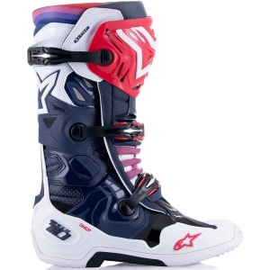 Cizme cross-enduro Alpinestars TECH 10 SUPERVENTED BOOT 42 Portocaliu fluo/Negru/Alb, 30
