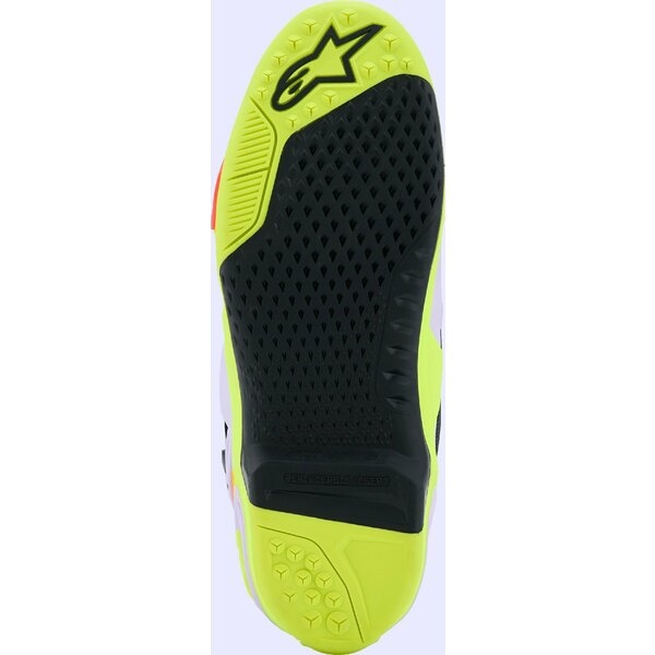 Cizme cross-enduro Alpinestars TECH 10 SUPERVENTED BOOT 43 Portocaliu fluo/Negru/Alb, 10