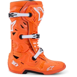 Cizme cross-enduro Alpinestars TECH 10 SUPERVENTED BOOT 43 Portocaliu fluo/Negru/Alb, 22