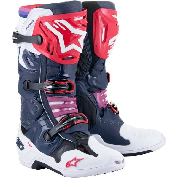 Cizme cross-enduro Alpinestars TECH 10 SUPERVENTED BOOT 45.5 Portocaliu fluo/Negru/Alb, 25