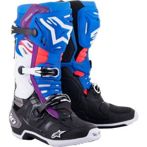 Cizme cross-enduro Alpinestars TECH 10 SUPERVENTED BOOT 45.5 Portocaliu fluo/Negru/Alb, 10