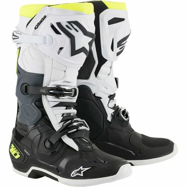 Cizme cross-enduro Alpinestars TECH 10 BOOT Negru/Alb 40.5, 11
