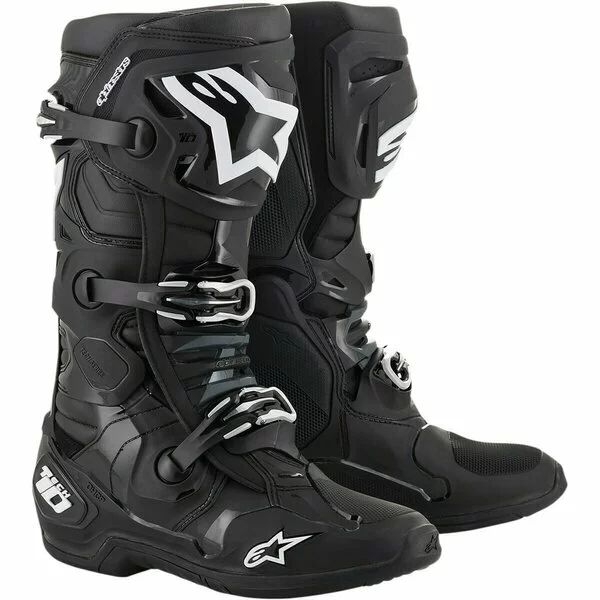 Cizme cross-enduro Alpinestars TECH 10 BOOT Negru/Alb 40.5, 36