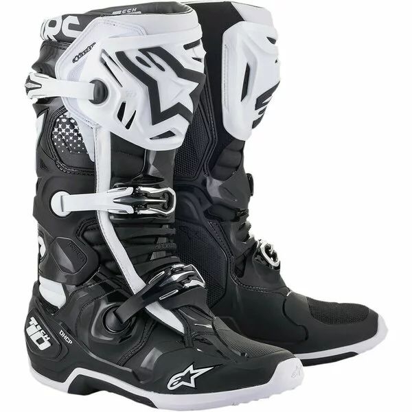 Cizme cross-enduro Alpinestars TECH 10 BOOT Negru/Alb 40.5, 61