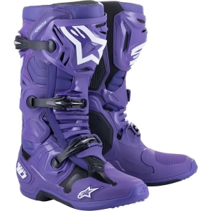 Cizme cross-enduro Alpinestars TECH 10 BOOT 43 Gri inchis/Albastru/Rosu fluo, 22