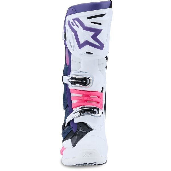 Cizme cross-enduro Alpinestars TECH 10 BOOT 44.5 Gri inchis/Albastru/Rosu fluo, 21