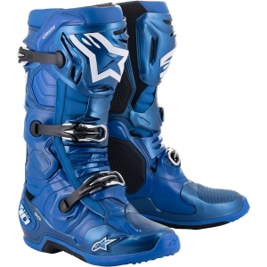 Cizme cross-enduro Alpinestars TECH 10 BOOT 47 Gri inchis/Albastru/Rosu fluo, 31