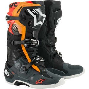 Cizme cross-enduro Alpinestars TECH 10 BOOT Negru/Alb/Galben Fluo 49.5, 34
