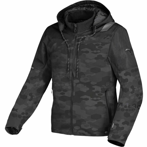 Geaca impermeabila MACNA RACOON Negru/Gri camo, 2