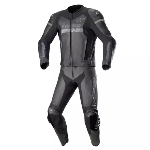 Combinezon de piele 2 piese Alpinestars Gp Force Chaser 52 Negru/Negru, 3