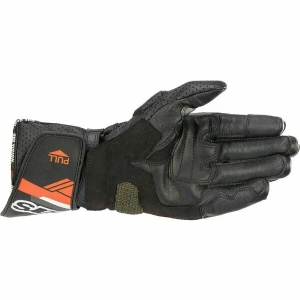 Manusi de piele sport/touring ALPINESTARS SP-8 V3 M Negru/Alb/Rosu fluo, 6