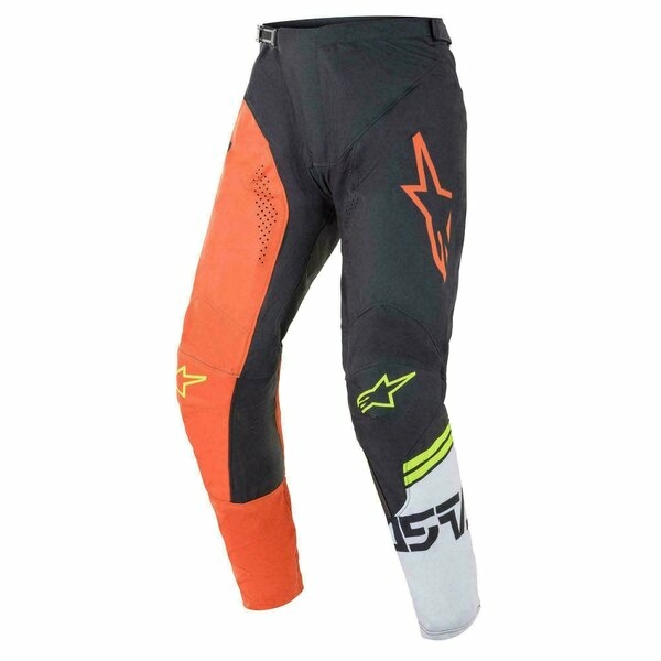 Pantaloni cross-enduro Alpinestars Racer Compass 32 Negru/Portocaliu/Alb, 2