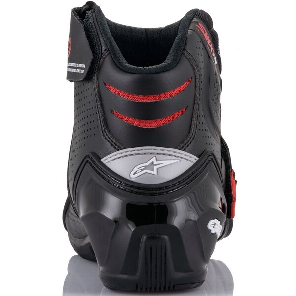 Ghete moto ALPINESTARS SMX-1 R V2 VENTED Negru/Alb 44, 5
