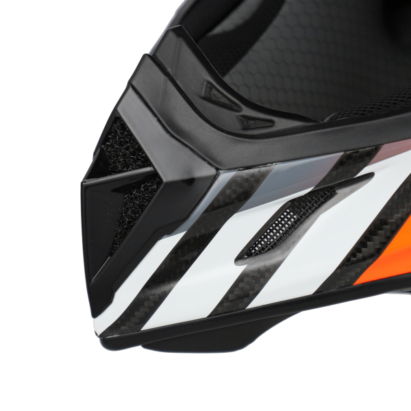 ACERBIS STEEL CARBON 22-06 HELMET NERO/ARANCIO FLUO XS, 3