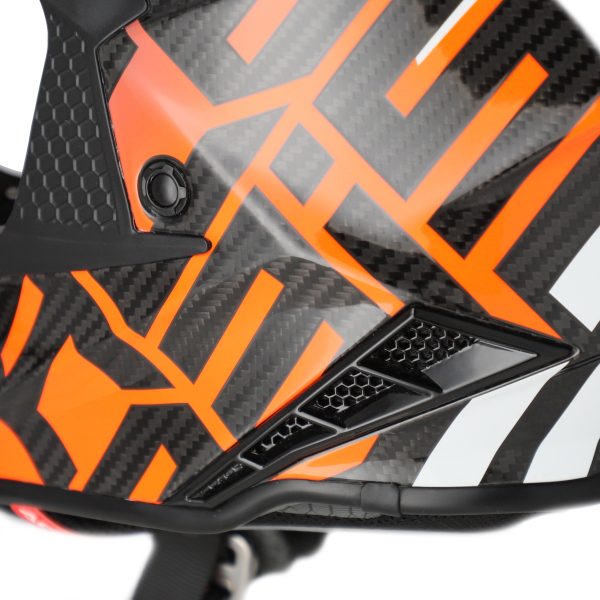 ACERBIS STEEL CARBON 22-06 HELMET NERO/ARANCIO FLUO XS, 9