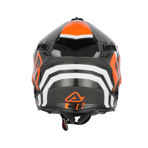 ACERBIS STEEL CARBON 22-06 HELMET NERO/ARANCIO FLUO XS