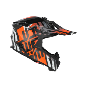 ACERBIS STEEL CARBON 22-06 HELMET NERO/ARANCIO FLUO XS, 5