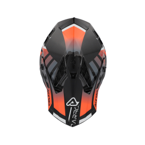 ACERBIS STEEL CARBON 22-06 HELMET NERO/ARANCIO FLUO XS, 8